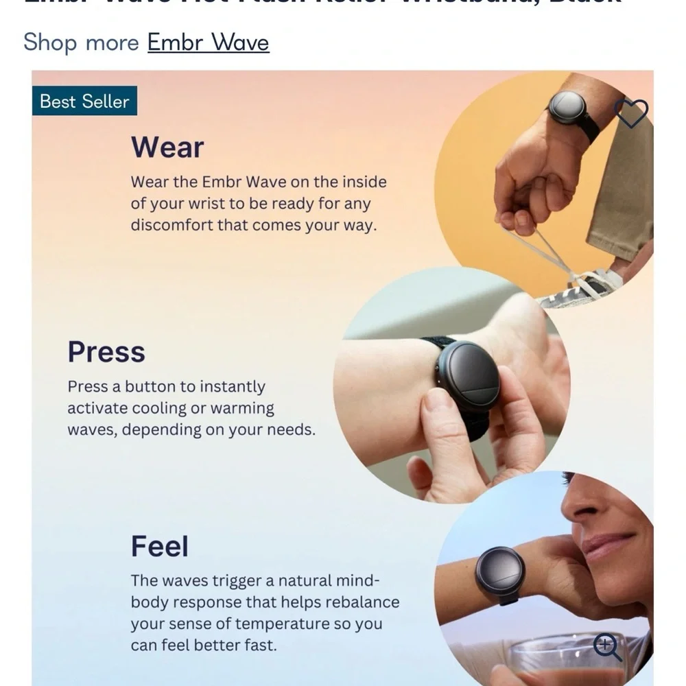 Embr Wave 2 Personal Thermoregulator - Purple Booklet Included